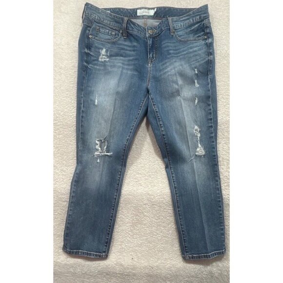 Torrid Womens Size 16 Skinny‎ Distressed Denim Jeans Light Wash - Picture 1 of 9